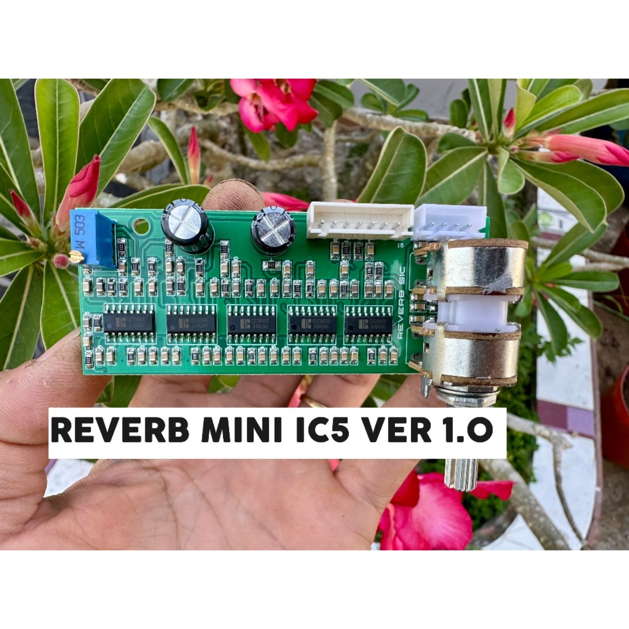 REVERB MINI IC5 VER 1.0 dùng cho ampli, loa kéo, mixer